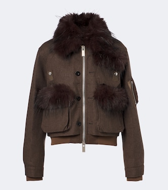 Wool blouson jacket | Sacai