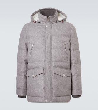 Daunenjacke aus Wollflanell | Brunello Cucinelli