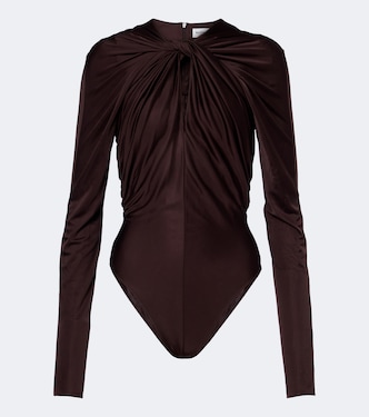 Draped satin bodysuit | Balmain
