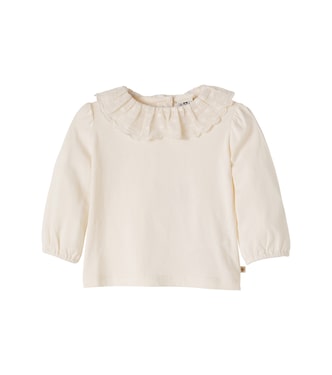 Baby Piris embroidered ruffled cotton top | Bonton