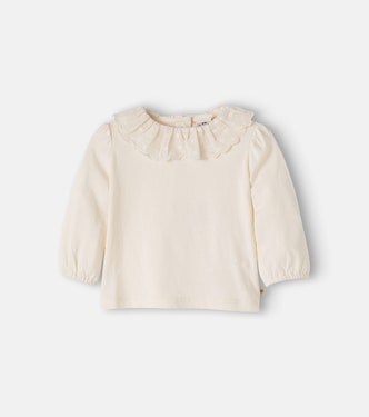 Baby Piris embroidered ruffled cotton top | Bonton