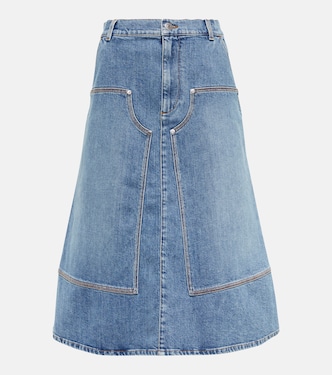 Denim midi skirt | Stella McCartney