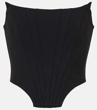 Bustier-Top aus einem Wollgemisch | Giuseppe di Morabito