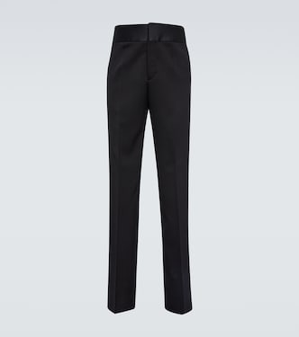 Straight virgin wool pants | Valentino