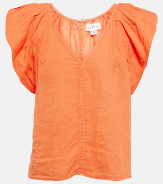 Ava linen top | Velvet