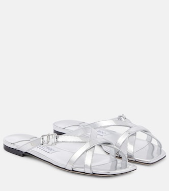 Jess metallic leather sandals | Jimmy Choo