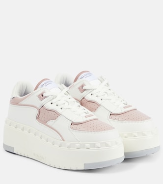 Freedots XL leather platform sneakers | Valentino Garavani