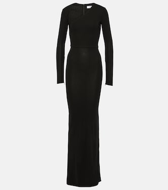 Asymmetric jersey maxi dress | Alex Perry