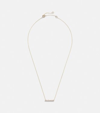 Halskette Hey Mama aus 10kt Gelbgold mit Diamanten | Stone and Strand