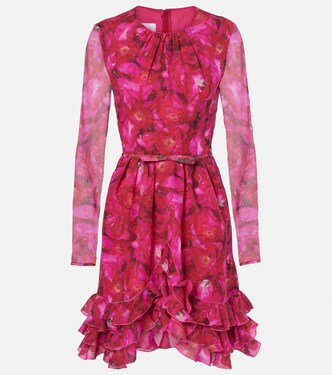 Robe Rose Mania en soie | Giambattista Valli