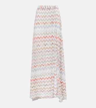 Zigzag metallic maxi skirt | Missoni