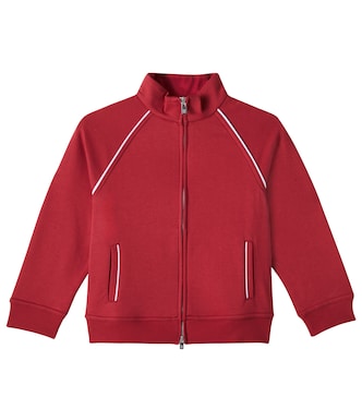 Cotton-blend jersey track jacket | Brunello Cucinelli Kids