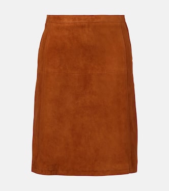 Suede midi skirt | Versace