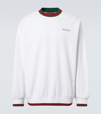Logo cotton-blend sweatshirt | Gucci