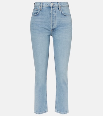 Riley high-rise straight jeans | Agolde