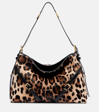 Voyou Medium leopard-print shoulder bag | Givenchy
