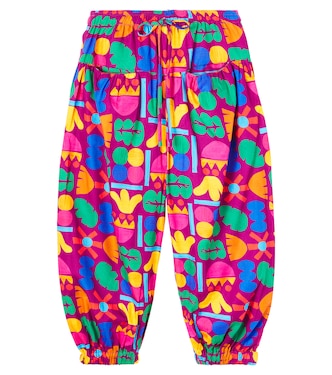 Mais Flores printed cotton pants | Fábula