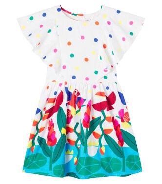 Rainha das Águas printed cotton dress | Fábula