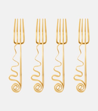 Spirale set of 4 cocktail forks | L'Objet