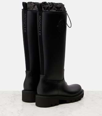 Kickstream logo rain boots in black - Moncler | Mytheresa