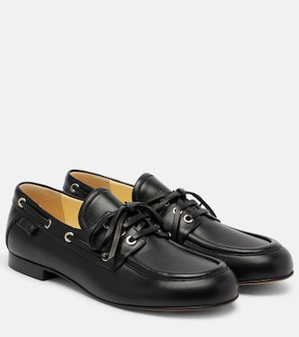 Leather boat shoes | Proenza Schouler