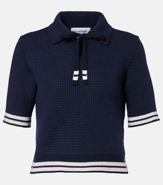 Silk-blend polo shirt | Thom Browne