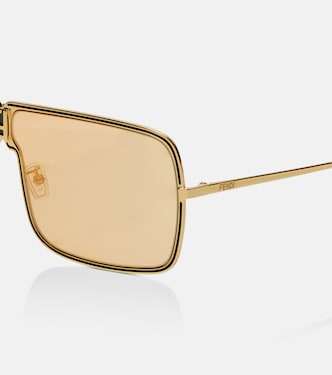 Fendiness aviator sunglasses in gold - Fendi | Mytheresa display picture 2