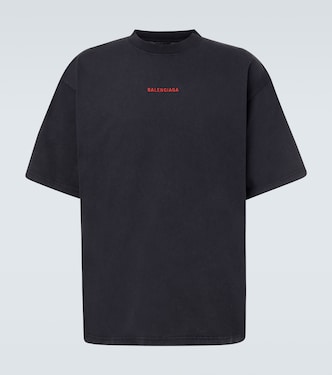 Logo cotton jersey T-shirt | Balenciaga