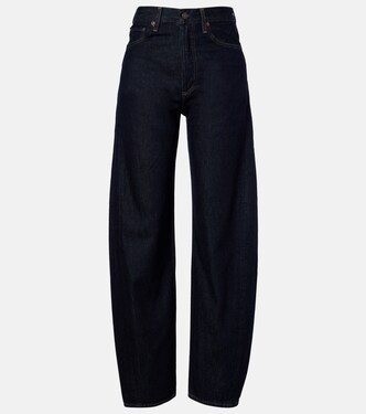 Luna high-rise barrel-leg jeans | Agolde