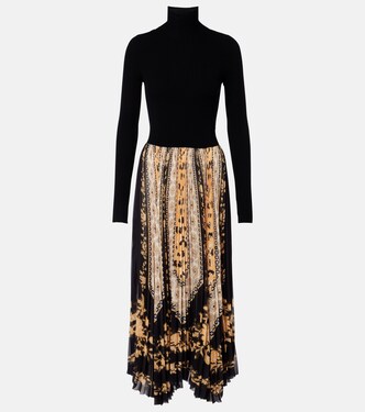 Moondance plissé satin midi dress | La DoubleJ