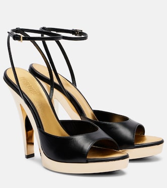 Gala leather platform sandals | Paris Texas