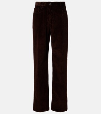 Cotton corduroy wide-leg pants | Miu Miu