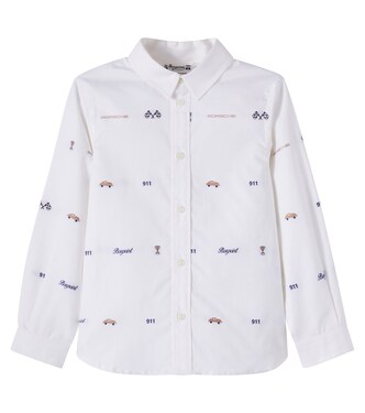 x Porsche Daho cotton jacquard shirt | Bonpoint