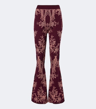 Wool-blend jacquard flared pants | Etro