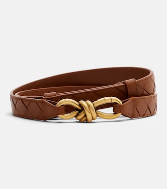Andiamo Intrecciato leather belt | Bottega Veneta