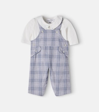 Baby cotton bodysuit and overalls set | Tartine et Chocolat