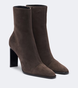 Ankle Boots Venetia aus Veloursleder | Saint Laurent