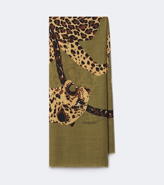 Printed wool scarf | Saint Laurent
