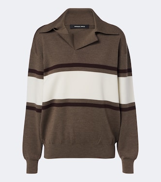 Striped wool polo sweater | Phoebe Philo