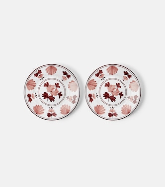 Blossom set of 2 ceramic dessert plates | Cabana