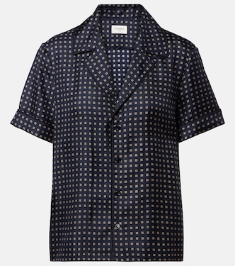 Bedrucktes Pyjama-Hemd aus Seidensatin | Saint Laurent