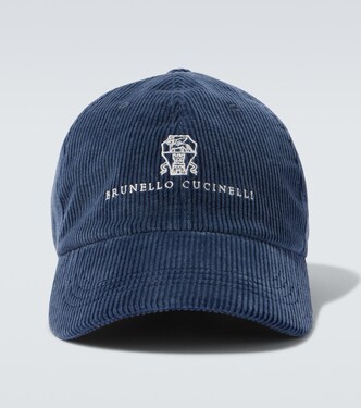 Gorra de pana en mezcla de algodón | Brunello Cucinelli