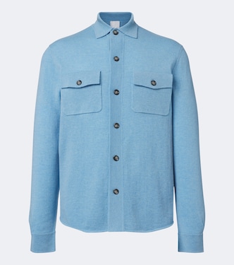 Knitted wool and cashmere shirt | Allude