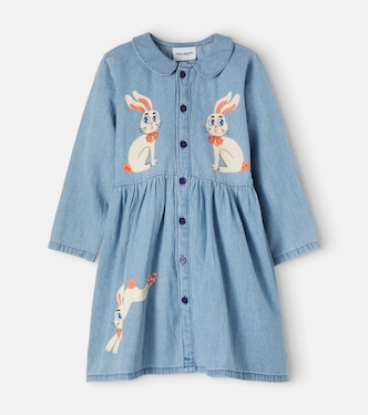 Printed denim dress | Mini Rodini