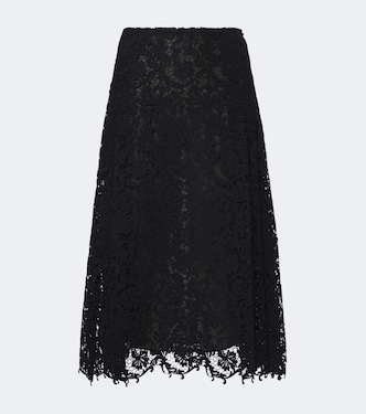 Silk lace midi skirt | Fendi