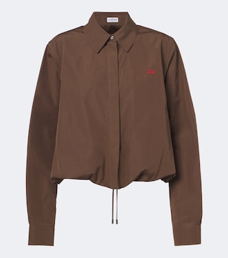 Double L cotton poplin shirt | Loewe