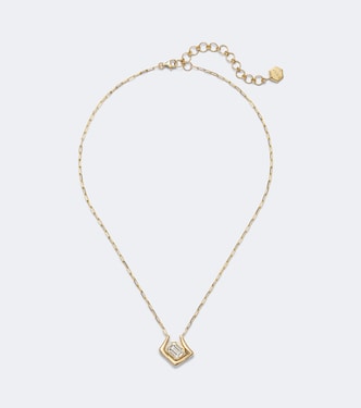 Diamond Zar 18kt gold pendant necklace with diamonds | Shay Jewelry
