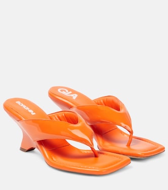 Gia 6 leather thong sandals | Gia Borghini