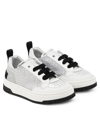 Logo glitter sneakers | Moschino Kids