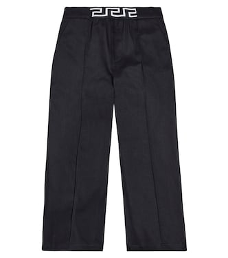 Greca cotton pants  | Versace Kids